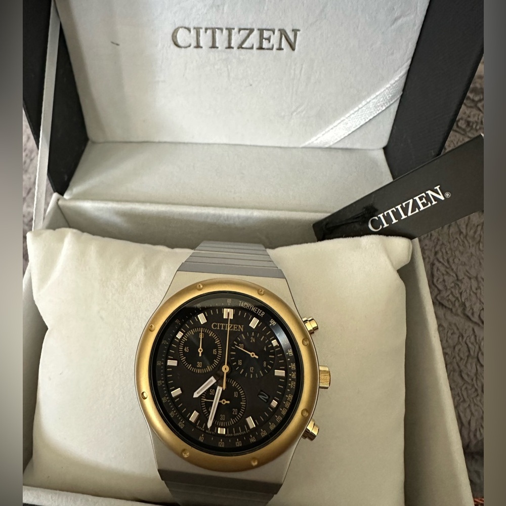 NEW WITH TAGS CITIZEN COLLECTION 1984 Chronograph AT2544-64E Watch 38mm